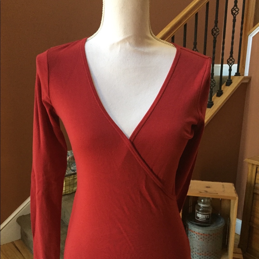 Victoria’s Secret Body Shop- V neck Tee.